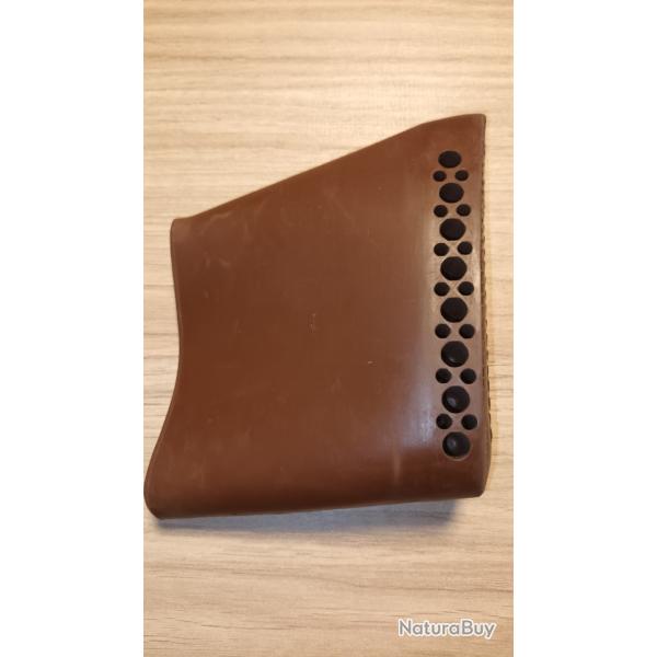 Talon de crosse en caoutchouc brun
