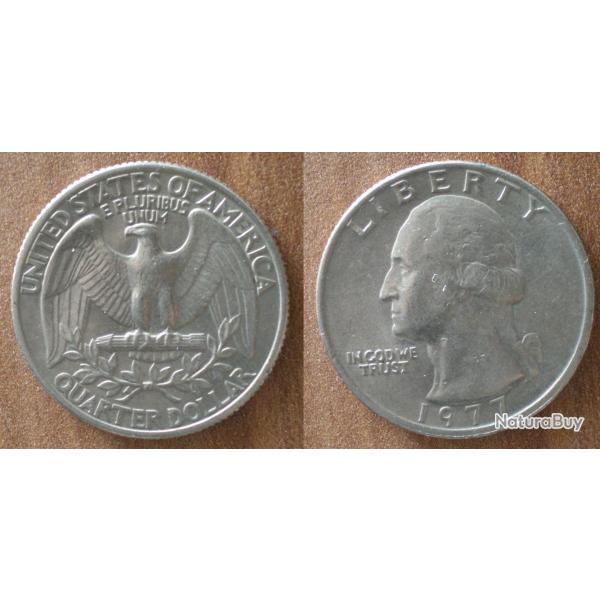 Usa 25 Cents 1977 Quarter Dollar Cent Piece Etats Unis Dollars