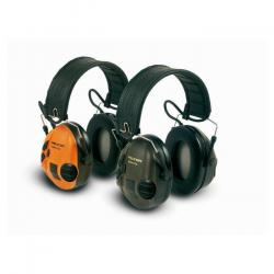 Wahoo ! Casque anti-bruit électronique Peltor SportTac Noir/Rouge - Vert/Orange