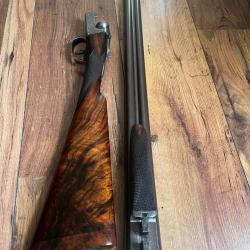 Artisanal Anglais en canons Damas de 66 cm de 2,395kg en cal 12