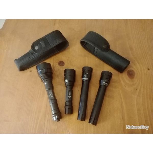 Lot de lampes tactiques Streamlight et Ultrafire