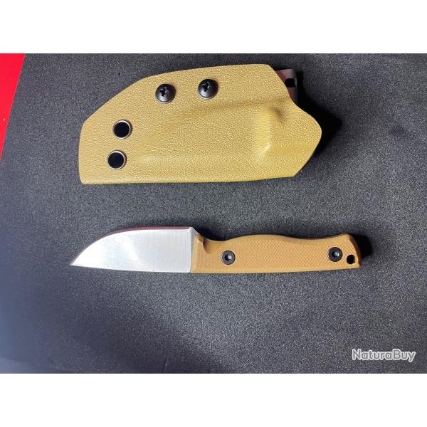 Couteau edc 420 couteau  col pointu en acier, inoxydable avec gaine Kydex