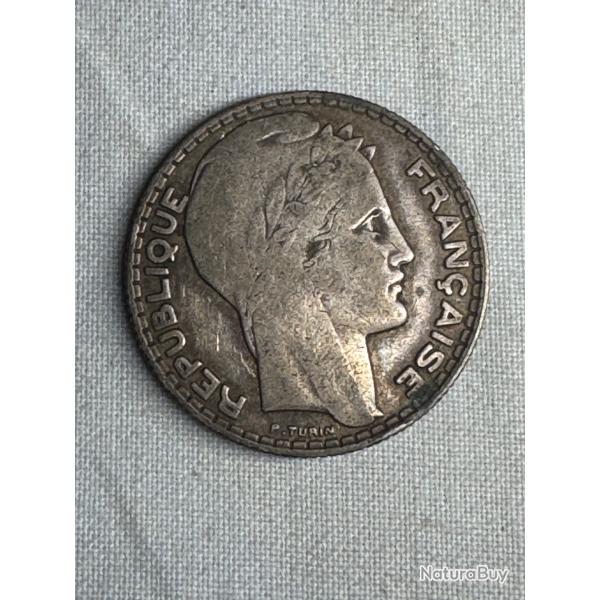 Pice 10 Francs Turin 1932 - Argent -Rpublique Franaise