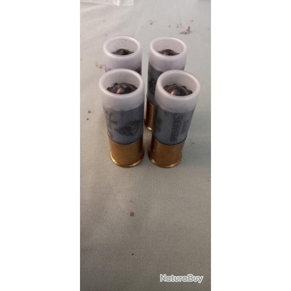 Lot de 4 brenneke calibre 12