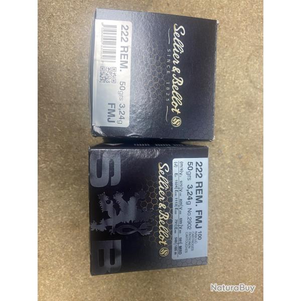 Munition 222rem sellier&bellot
