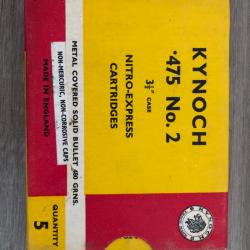 Kynoch cal 475. 3"1/2 No 2 Nitro Express