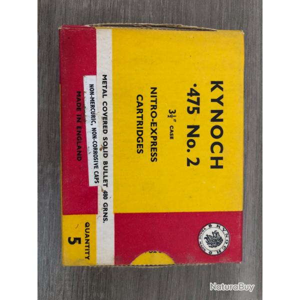 Kynoch cal 475. 3"1/2 No 2 Nitro Express