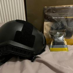 Casque Tactique Fast Noir ASG airsoft