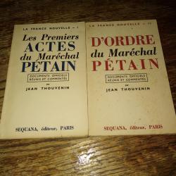 Livres la France nouvelle I et II -- Livres sur le Maréchal Pétain