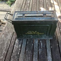 boite de munition US de WW2 , marque canco