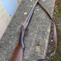 Fusil ancien de chasse double helice
