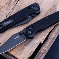Couteau Kershaw Bel Air DuraLock Lame Acier CPM-Magnacut Manche G10 DuraLock USA Clip KS6106BLK