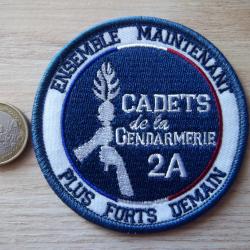écusson collection militaire cadets de la gendarmerie insigne tissu