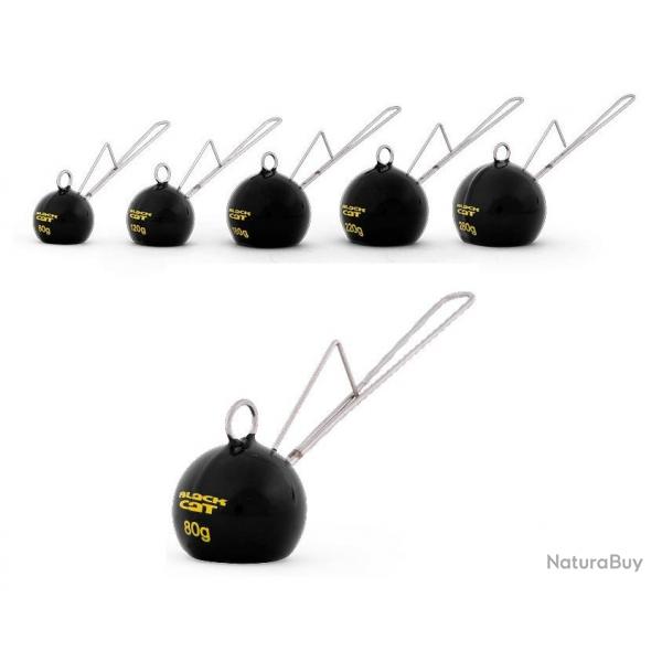 TETE PLOMBEE CAT BALL DEAD OR ALIVE SYSTEM BLACK PAR 2 120gr