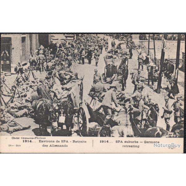 Carte - Guerre 1914 - Environs de SPA - Retraite des Allemands N1575