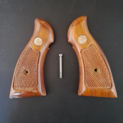 Poignées de crosse revolver Smith & Wesson bois carcasse K/L