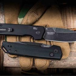 Couteau Automatique Kershaw Launch Iridium Lame Acier CPM-MagnaCut Manche G10/Alu USA KS7038G10
