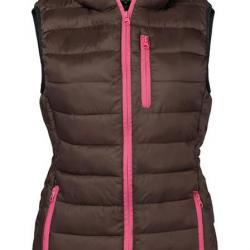 Gilet matelasse trekking femme - Taille XS Marron XS