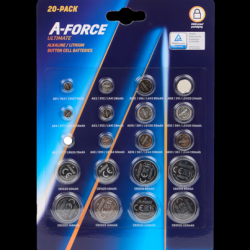 Assortiment piles boutons lithium A-Force