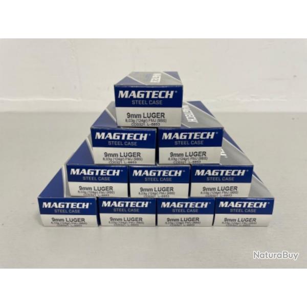 !! NEUF !! BALLES MAGTECH 9x19 PARA FMJ 124gr PAR 500 DOUILLE ACIER