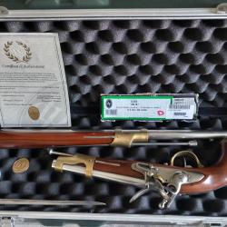 Fusil à silex commémoratif an IX cavalerie et pistolet à silex an IX D.Pedersoli ,plus accessoires.