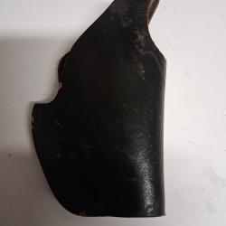 holster de ceinture en cuir noir