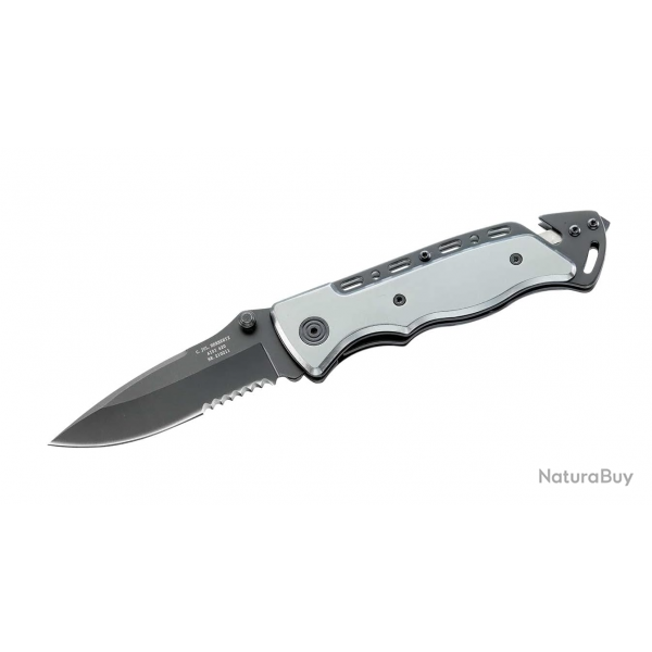 Herbertz 210211 Couteau pliant lame lisse et lame dentele