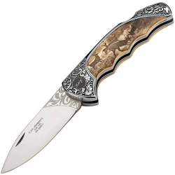 Herbertz 588511 Couteau pliant - manche avec dessin de cerf
