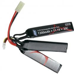 Batterie Lipo 11.1V 1300 mAh 3 Sticks Asg