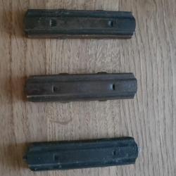 Lot de 3 lames chargeur en laiton pour.30-06 Springfield et US17