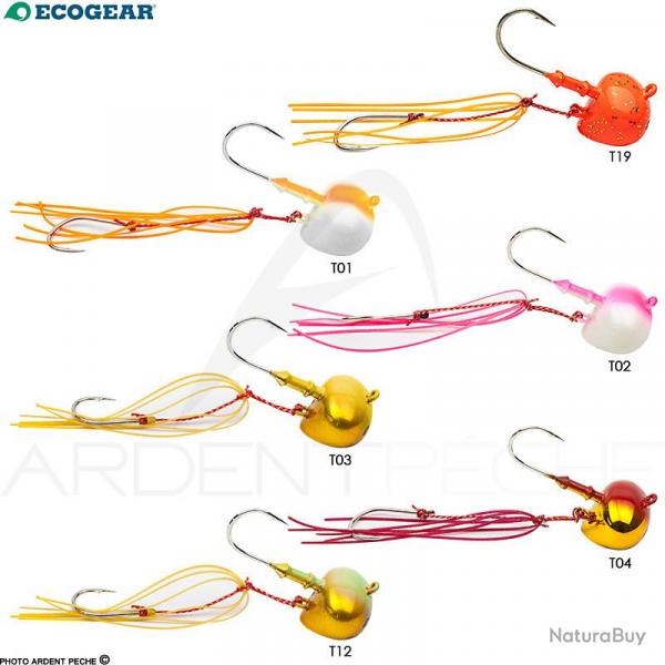 Tête plombée ECOGEAR Oval tenya L #8 28g T22