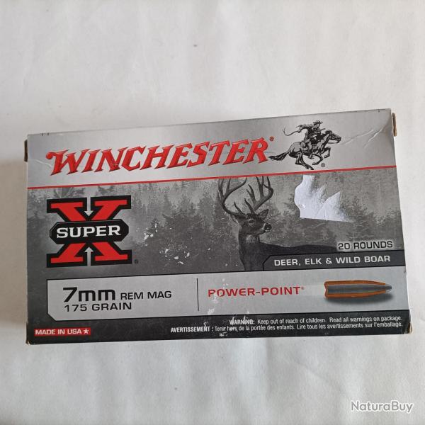 Balles WINCHESTER 7mm Rem Mag