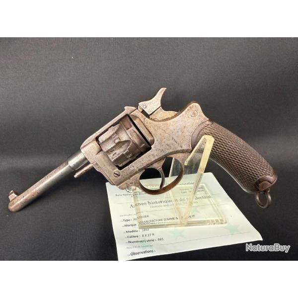 REVOLVER 1892 franais modle civil calibre 8mm Lebel