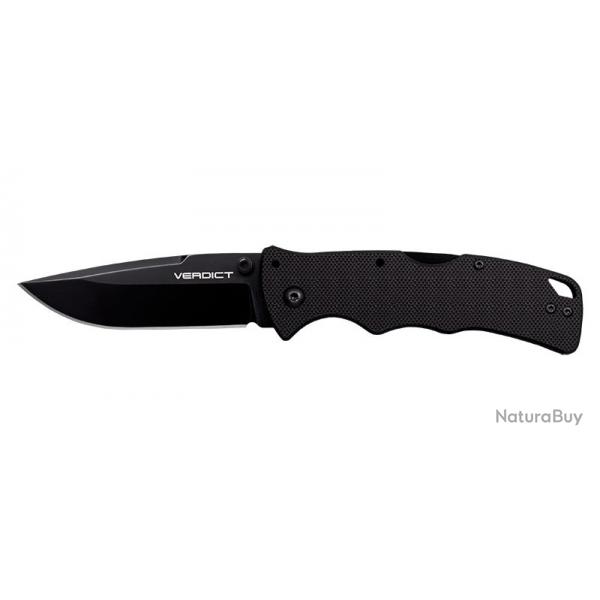 Couteau Cold Steel Verdict Spear Point AUS10A - Lame 76mm - Manche G10 - Clip rversible