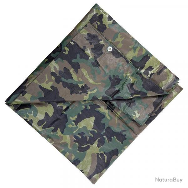 Bâche imperméable 101 Inc Tarpaulin camouflage 3x3m