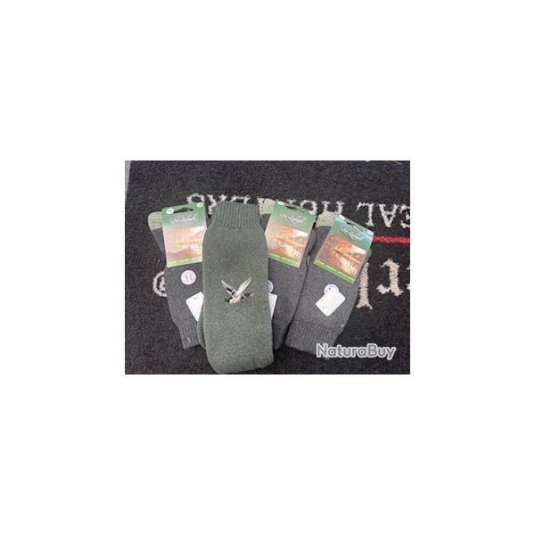 Magnifique lot de 4 paires de chaussettes longue pour chasse ou quotidien t39/42 lot7