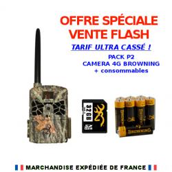 VENTE FLASH PACK P2 : Caméra Browning Defender Wireless 4G + piles et SD 32Go Browning (VF25)