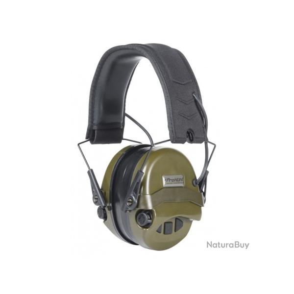Casque antibruit lectroniques PROHUNT confort kaki
