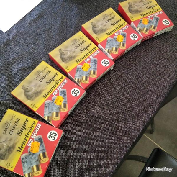 Lot de 5 botes de 10 Super meurtrire duo bcasse 8/10L