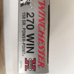 BALLES WINCHESTER 270 WIN 150GR POWER POINT