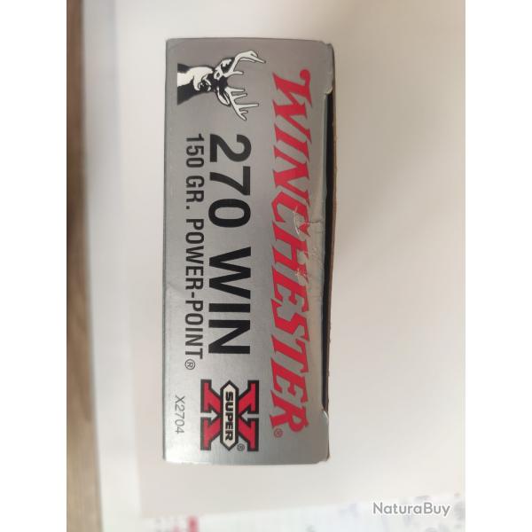 BALLES WINCHESTER 270 WIN 150GR POWER POINT