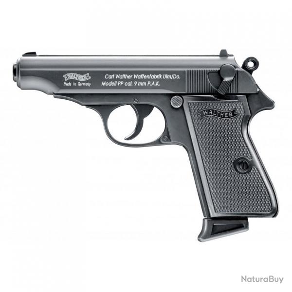 Pistolet  blanc Walther calibre 9mm modle PP Noir