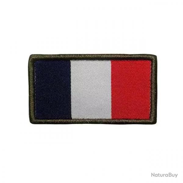 Patch drapeau franais haute visibilit brod