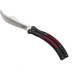 Herbertz 595814 Couteau Alu Noir et rouge