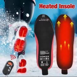 Semelles chauffantes rechargeable USB + télécommande annonce pub !