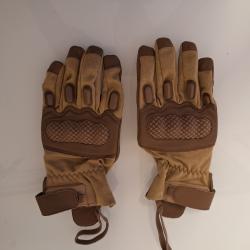 Gants tactiques adaptés climat chaud, état neuf, coqués, taille 9