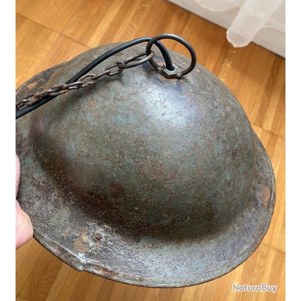 Casque ww2 anglais modifi lampe