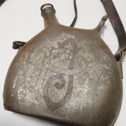 Gourde FRANÇAISE gravée