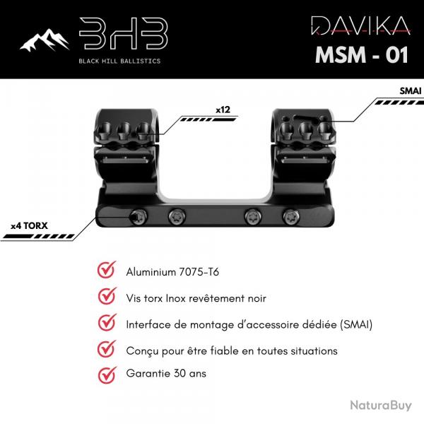 Montage Monobloc Haute prcision | D34, H38, 30MOA | DAVIKA - MSM-01