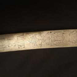Rare sabre briquet du royaume de sardaigne gravèe vive le roi